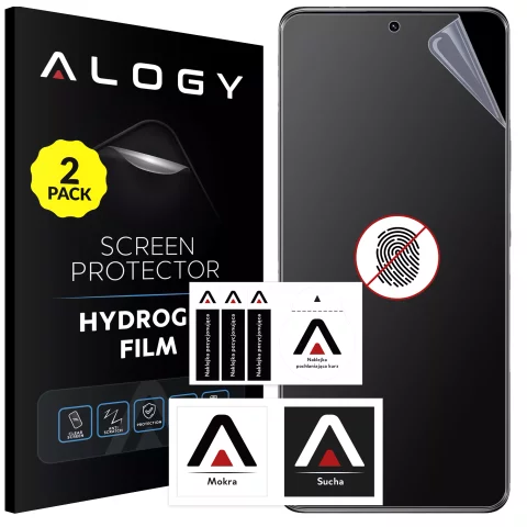 2x Folia "MATOWA" do Xiaomi Redmi Note 14 Pro+ Hydrożelowa Alogy HydroSkin Matte Pro™ na ekran do etui "BEZ ODCISKU PALCÓW"