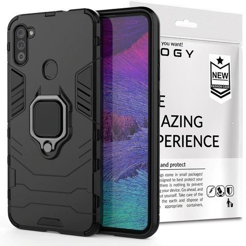 Pouzdro Alogy Stand Ring Armor pro Samsung Galaxy M11 / A11 černé