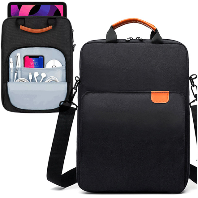 Torba na laptopa/ iPada Pro Air/ tablet 11-13 cal męska damska Unisex Pasek na ramię etui futerał pokrowiec Alogy saszetka czarna
