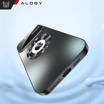 Pouzdro Alogy MagSafe LuxeShield™ s ochranou čočky pro Apple iPhone 16 Pro Max, grafitově černé