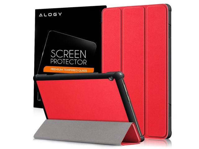 Alogy Book Cover for Lenovo Tab M10 10.1 TB-X605 Red Glass
