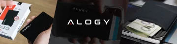 Alogy Anti-Diebstahl-Geldbörse RFID-Smartcard-Halter Schwarz