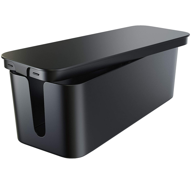 Organizer kabli biurkowy podłogowy pojemnik pudełko na kable listwy Alogy Box S 23cm Czarny