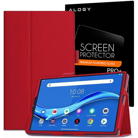 Ständerabdeckung Alogy für Lenovo M10 Gen.2 TB-X306 Rotes Glas