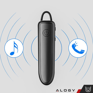 Wireless Bluetooth 5.1 Headset for Cars Alogy Black
