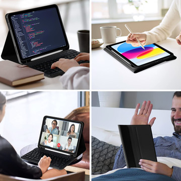 Alogy Keyboard Case s držákem stylusu pro Apple iPad 10.9 2022 Black