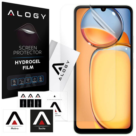 Hydrogelová fólie pro Xiaomi Redmi 13C, ochranná obrazovka telefonu, hydrogelová fólie Alogy