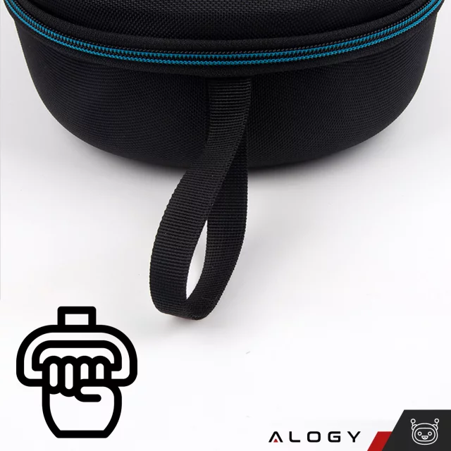 Etui ochronne do Oculus Meta Quest 3 Alogy Hard Case obudowa pokrowiec na okulary gogle VR + ochrona okularu Czarne