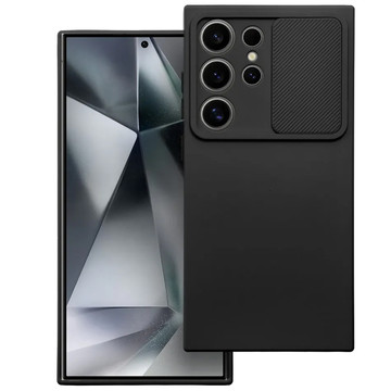 Case for Samsung Galaxy S24 Ultra armored housing protection camera cover Slide Camshield Case Alogy black