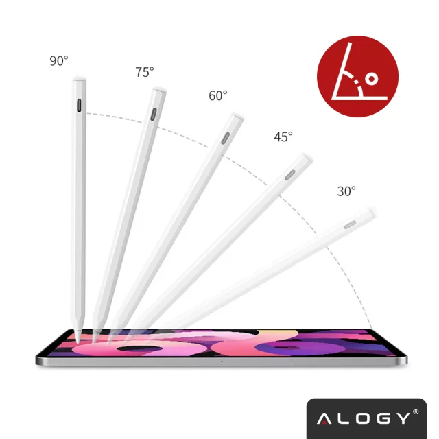 Alogy Magnetic Stylus Pen Note & Sketch Pen for Apple iPad Pro/ Air/ Mini White