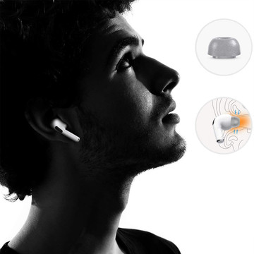 6x Alogy SML paměťové silikonové kryty pro Apple AirPods Pro šedé