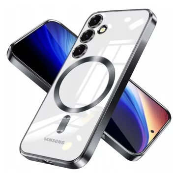 Pouzdro Alogy LuxeShield™️ Glamour Luxusní Kryt s Krytem Fotoaparátu pro Samsung Galaxy S25 Plus, Černé