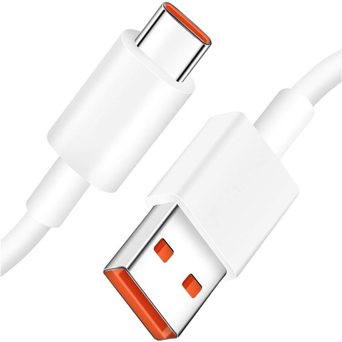 Xiaomi originální kabel USB - USB-C typ C silný rychlý 120W PD 6A 1M drát Bílý