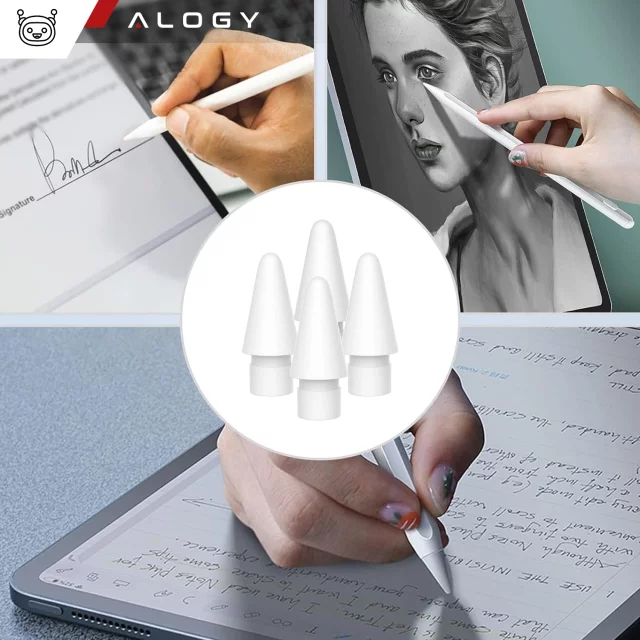 Końcówka wymienna 4szt. Twardość 2x 2B, 2x 2H do Rysika do Apple Pencil 1/2 generacji do iPad Air Pro Mini