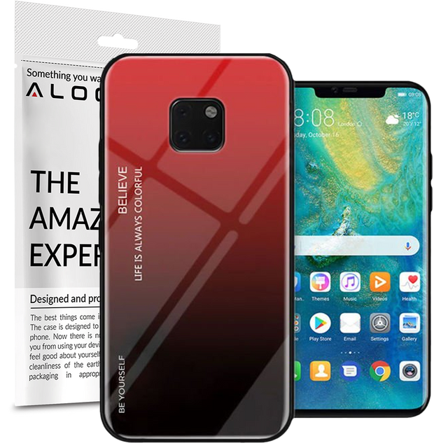 Alogy Aurora Armor Hülle für Huawei Mate 20 Pro Rot und Schwarz 05