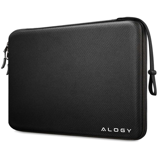 Laptop-Hülle, MacBook Air Pro 13,3 Zoll Alogy Hartschaum-Tasche, Schutzhülle für 13–14 Zoll Laptops, Schwarz