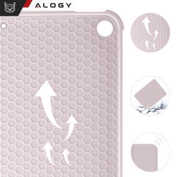 Case for Apple iPad 10.2 9 Gen 8/7 2021/2020/2019 Smart Pencil Case Alogy TPU Tablet Cover Pink