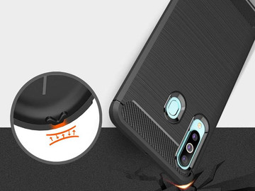 Alogy Rugged Armor Hülle für Samsung Galaxy A60 / M40 schwarz
