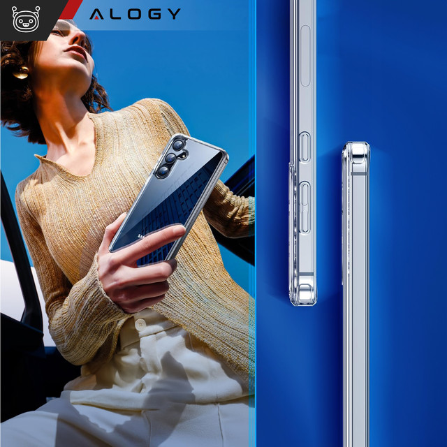 Hülle für Samsung Galaxy S24 Plus Back Cover Hybrid Clear Case Alogy Transparent