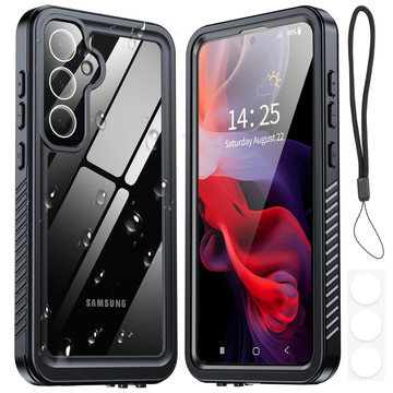 Case for Samsung Galaxy S24 Plus Armored Waterproof IP68 360 Armor Case with built-in glass Alogy black