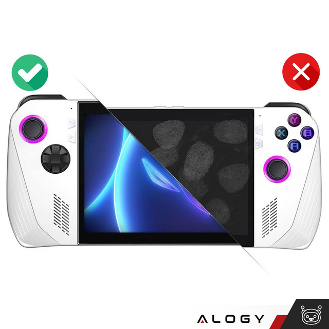 2x Szkło hartowane do Asus ROG Ally na ekran konsoli Alogy Screen Protector Pro+ 9H