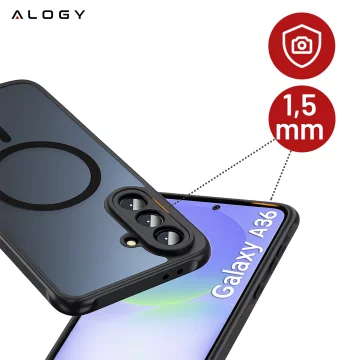 Hülle für Apple iPhone 16 Pro Max Alogy Anti-Shock Hybrid Case für MagSafe Transparent