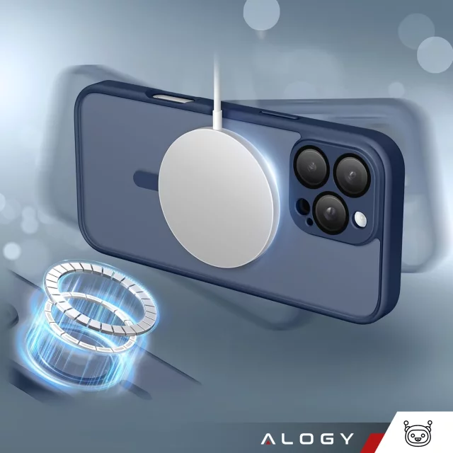 3in1 Hybrid Glass Case Set for Apple iPhone 16 Pro Protective Case Hybrid MagSafe with Lens Protection Case 2x Tempered Glass Phone Protector Alogy 3in1 Case Pack Navy Blue