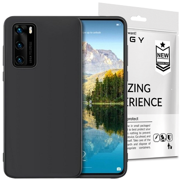 Silikonhülle Alogy Slim Case für Huawei P40 schwarz