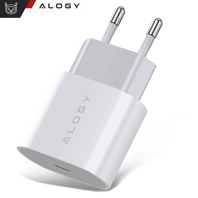 Alogy wall charger fast USB-C Type C PD 20W White
