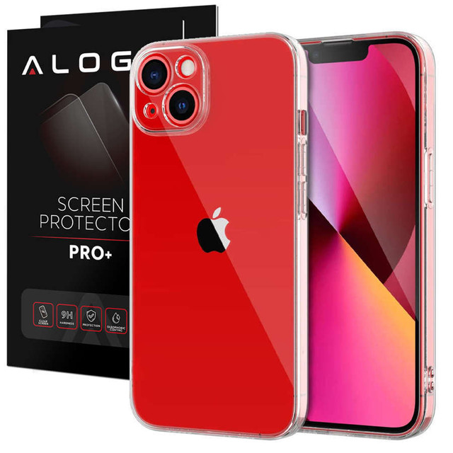 Armored case Alogy Hybrid Case with camera cover for Apple iPhone 13 Clear Glass