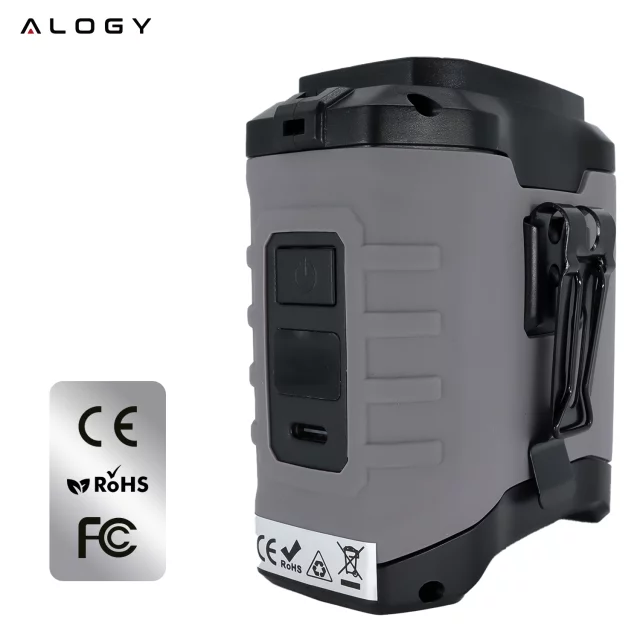 Stolní ventilátor stojící ventilátor malé oběhové čerpadlo s klipem bezdrátové ruční 500mAh USB-C Alogy White