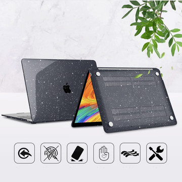 Etui pouzdro Alogy Hard Case pro Apple MacBook Air 13 M1 2020 Glitter Black
