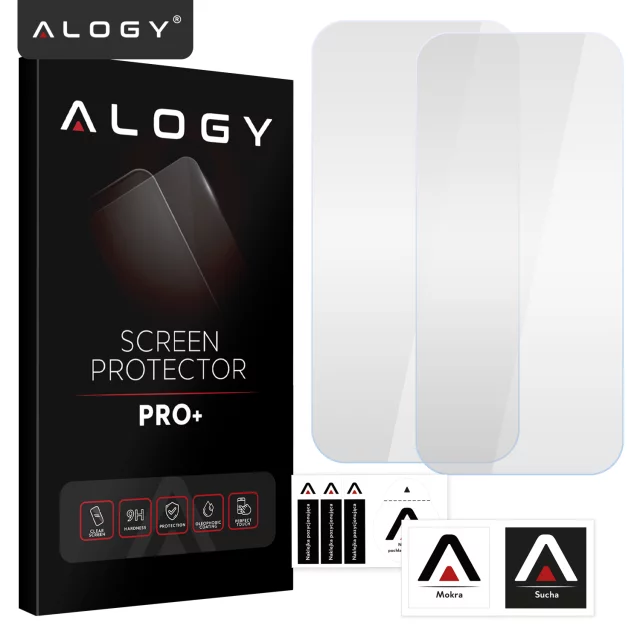 2x Szkło Hartowane Ochronne 9H do Apple iPhone 17 Pro Max, Wzmocnione i Odporne na Zarysowania, Łatwy Montaż Bez Bąbelków, Alogy Heavy Pro+™ – Przezroczyste