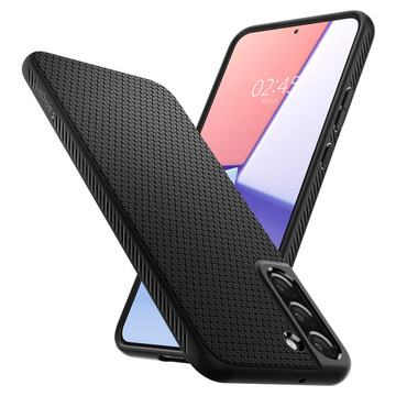 Pouzdro Spigen Liquid Air pro Samsung Galaxy S22 Matte Black Glass
