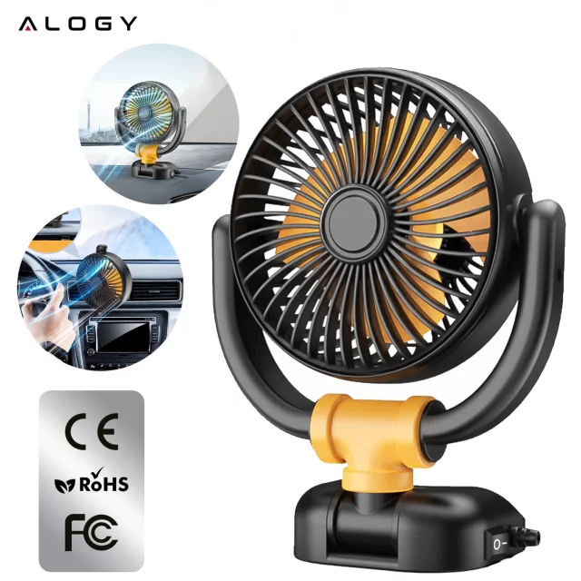 Malý ventilátor Mini ventilátor do auta pro kokpit Palubní deska Zapalovač cigaret pro auto 12V Quiet Alogy Car Black