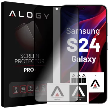 Alogy Privacy Glass gehärtetes Glas für Samsung Galaxy S24, matte Displayschutzfolie