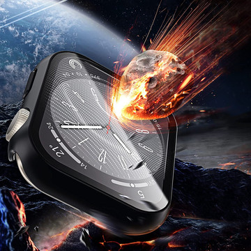 Alogy Protector Case se sklem 2v1 Cover Case pro Apple Watch 7/8 45mm Black