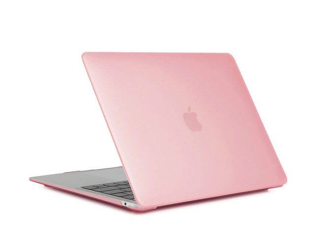 Etui Alogy Hard Case mat do Apple MacBook Air 13 2021 2020 M1 2019 2018 A2337 A2179 A1932 Różowy