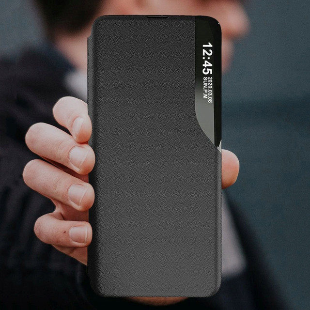 Alogy Smart View Cover Flip Leather Wallet Case pro Samsung Galaxy A13 4G / LTE Glass