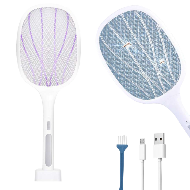 6 LED UV Alogy Insektenvernichter Lampe, Tragbare Insektenfalle, Insekten Weiß