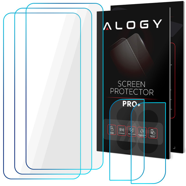 3x 9H Tempered Glass Screen 2x Camera Lens Alogy Glass Pack for Galaxy S22 Plus