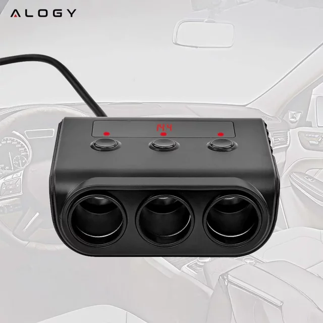 Alogy HUB car adapter for cigarette lighter 12V-24V