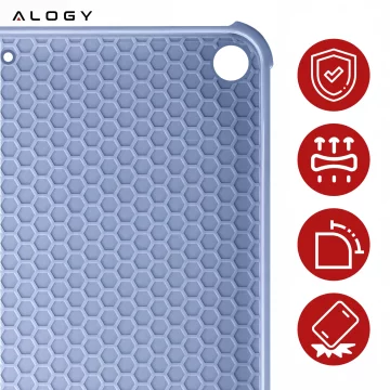 Hülle für Apple iPad 10.2 9 Gen 8/7 2021/2020/2019 Smart Pencil Case Alogy TPU Tablet Cover Blaues Glas