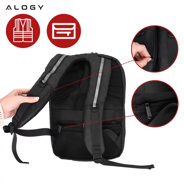 Alogy Plug Extender rozbočovač zásuvek rozbočovač adaptér prodlužovací kabel s indukční nabíječkou Qi 4x EU zástrčka 4x USB 2x USB-C Černá