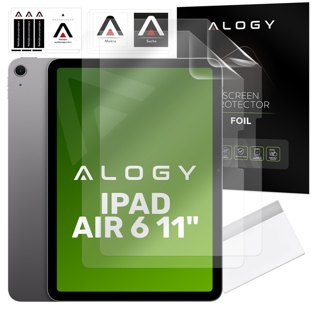 2x Alogy Matte Paper Screen Feel-Schutzfolie für Apple iPad Air 6 11" 2024