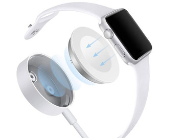 Ladegerät Ladekabel für Apple Watch 7, 6, 5, 4, 3, 2, 1, 1m weiß