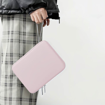 Alogy přenosné pouzdro Pouch Pouzdro na tablet Posuvník do 12,9 palce růžové