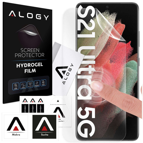 Hydrogelová fólie pro Samsung Galaxy S21 Ultra ochranná fólie na displej telefonu Alogy Hydrogel Film
