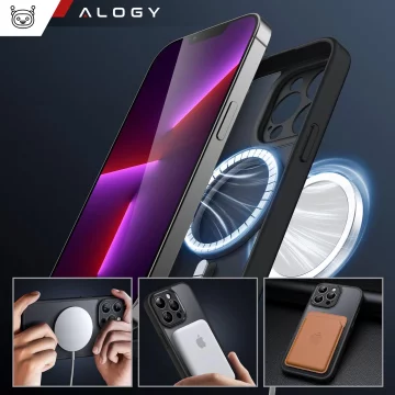 Case for Apple iPhone 13 Pro Alogy MagSafe Hybrid Matte Case matte cover with lens protection Glass