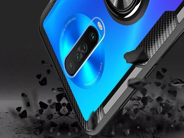 Alogy Ring Holder Clear Armor case for Xiaomi Redmi K30/ Poco X2 black Alogy Glass